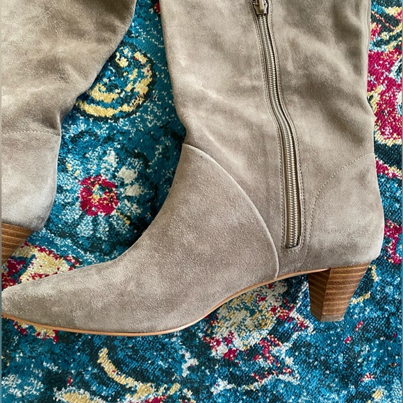 Rare find 🖤 SILENT D Tenny Tall Boots. Suede Taupe. Size 40 - Picture 8 of 13